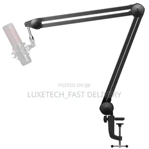 Heavy Duty Microphone Boom Arm Stand – For Condenser Mics, Podcasting
