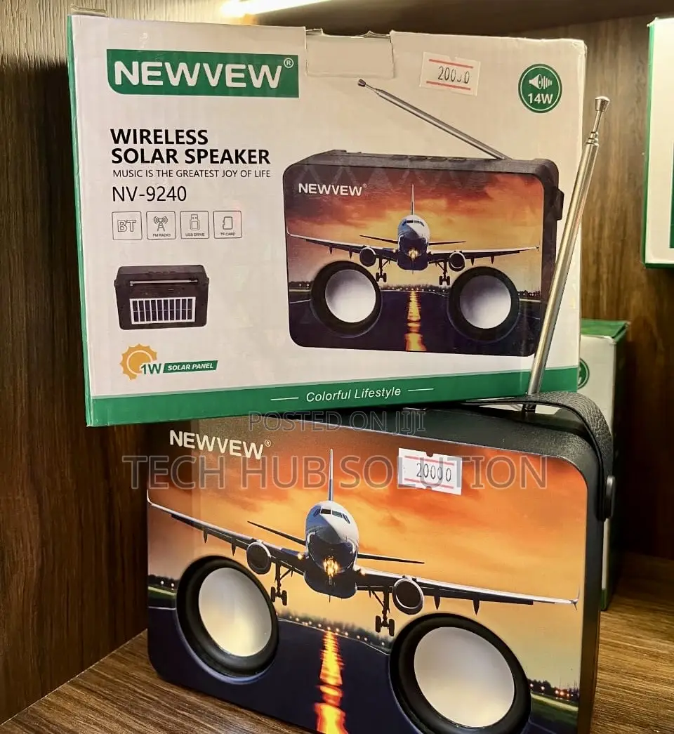 Newvew Solar Portable Bluetooth Speaker