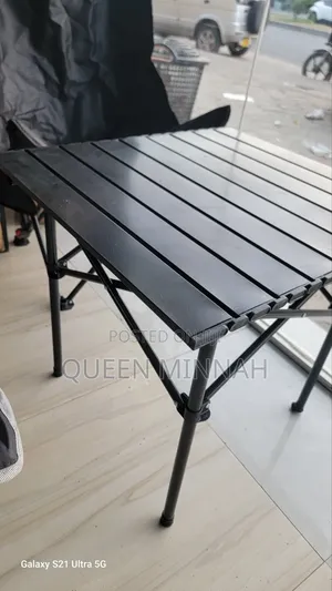 Portable Folding Table and Outdoor Setup