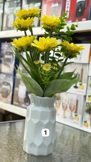 Artificial Flower With Ceramic Vase