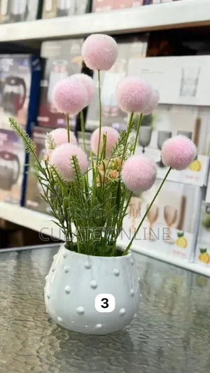 Artificial Flower With Ceramic Vase