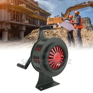 Manual Siren Alarm, Hand Crank Type, Handheld Alarm, No Power Supply