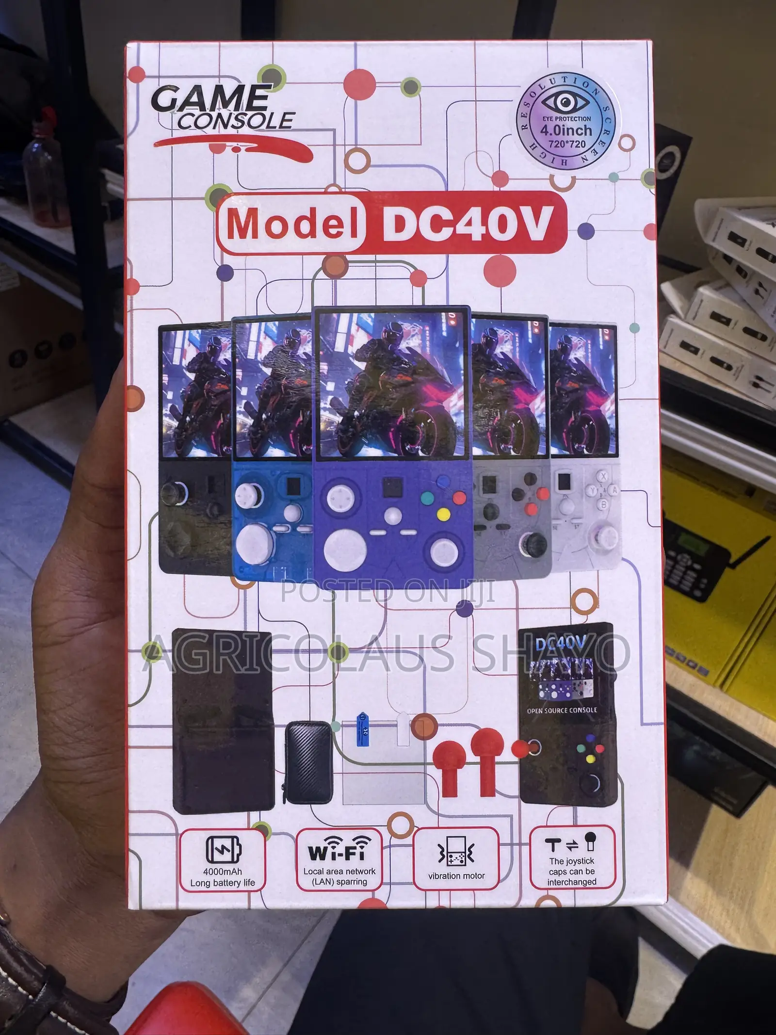 DC40V Open Source Retro Game Console – 4.0" HD Display