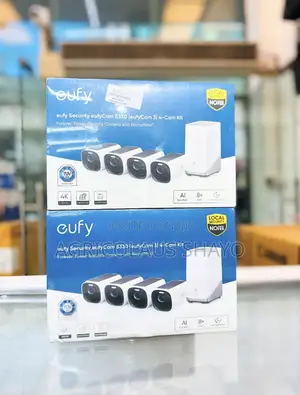 Eufy Security eufyCam S330 (eufyCam 3) 4-Cam Kit – Solar Security