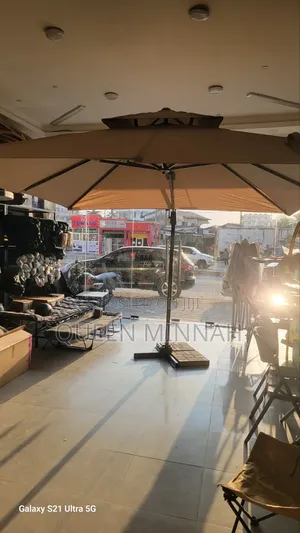 Large Offset Patio Umbrella European Design