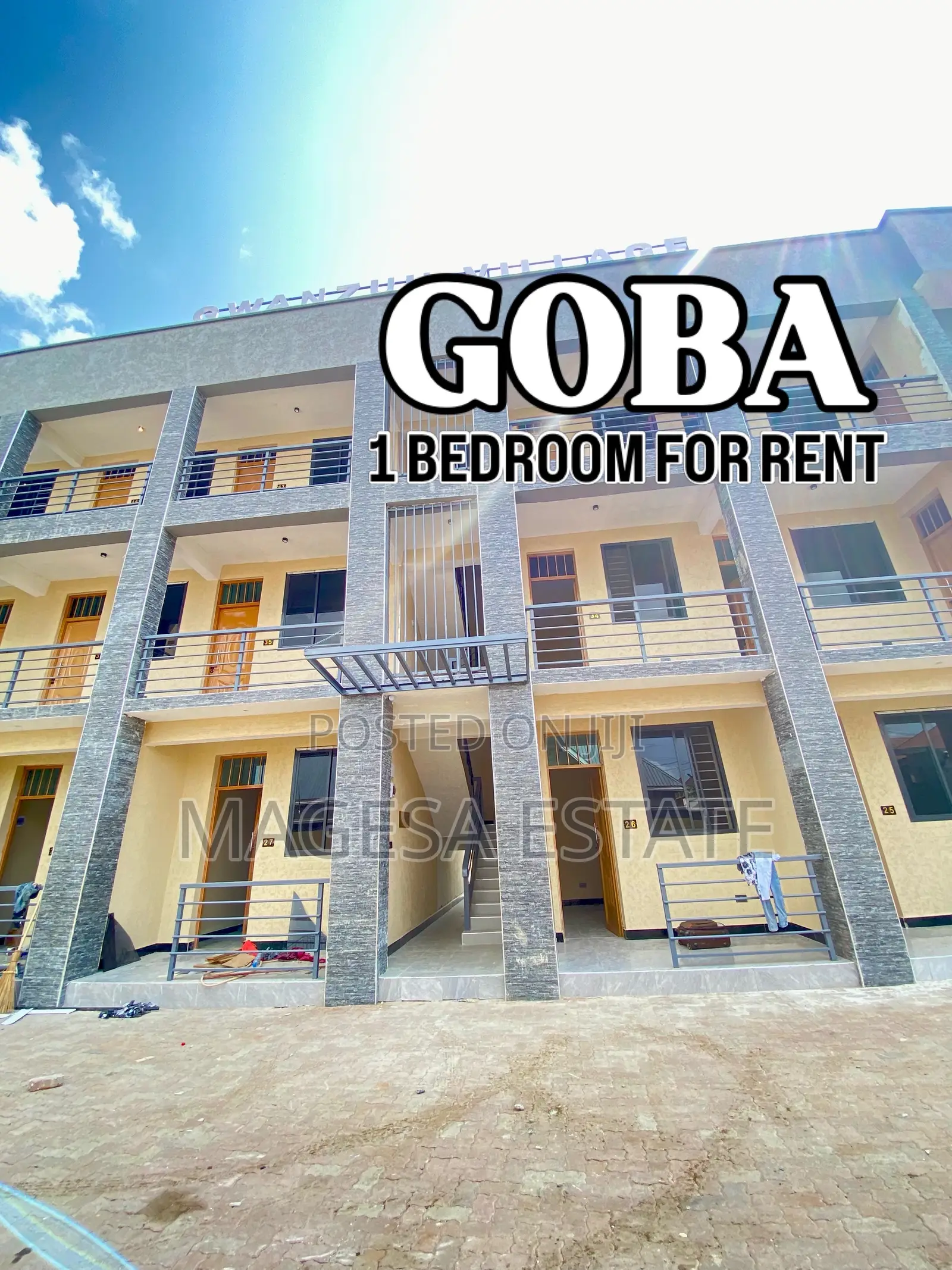 Furnished 1bdrm Apartment in Goba for rent