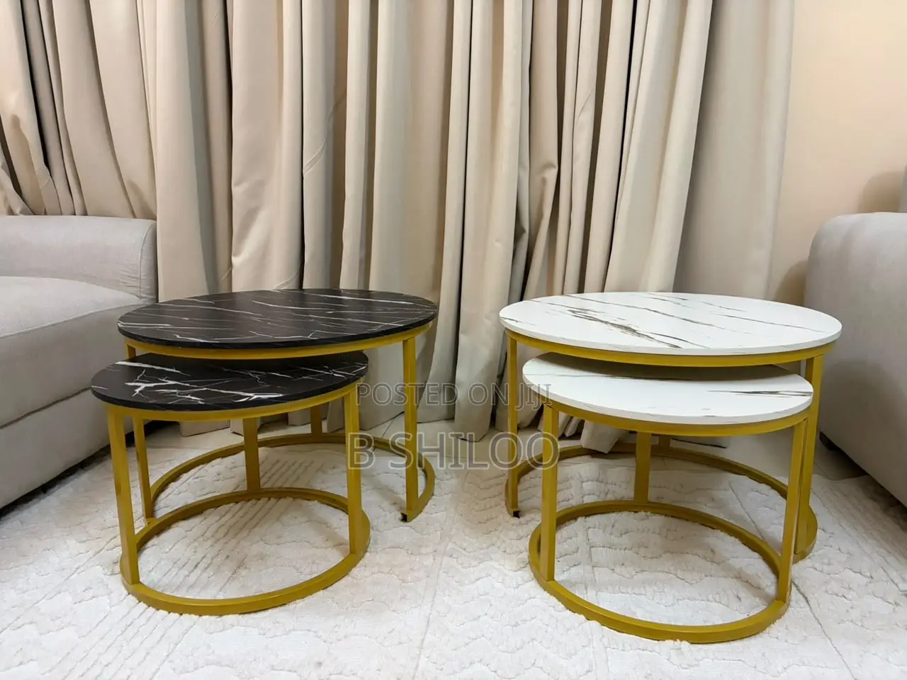 MARBLE COFFEE TABLE 2 in 1
