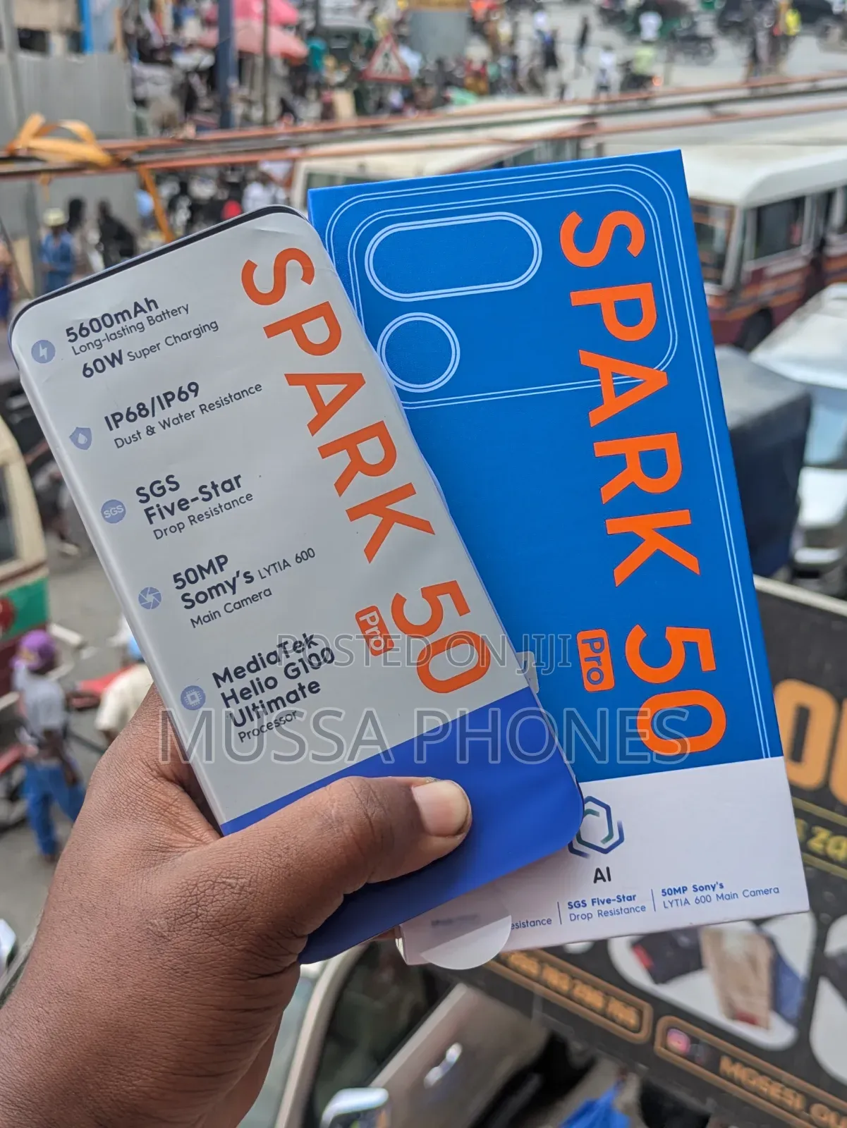 New Tecno Spark 50 Pro 256 GB Blue