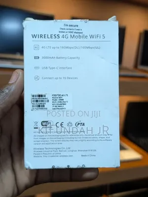 Wireless 4g Lte Mobile Wifi Router (Huawei)