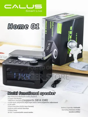 CALUS Home 01 Multifunctional Bluetooth Speaker, Wireless Charging Pad