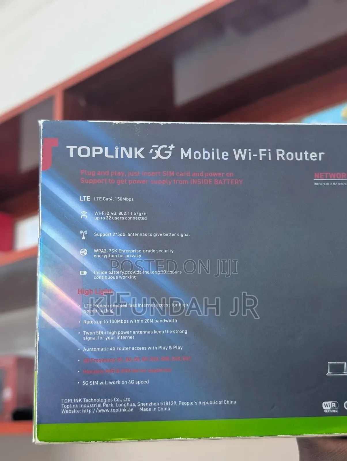 Toplink 5g Mobile Wi-Fi Router