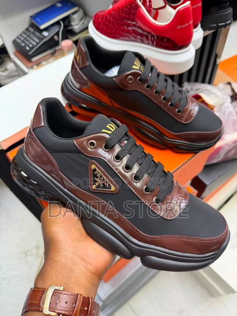 Prada Chunky Sole Low-Top Sneakers