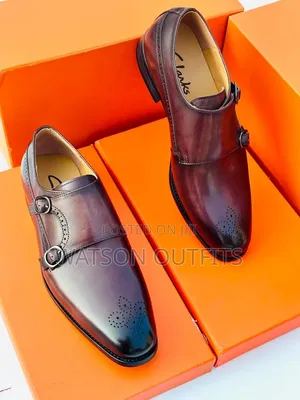 Men's Leather Shoes 2 Colours Viatu Official Vya Clarks