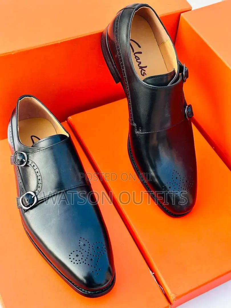 Men's Leather Shoes 2 Colours Viatu Official Vya Clarks