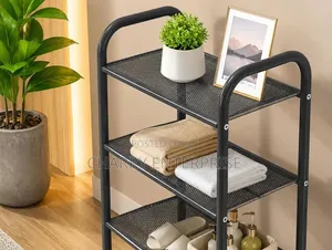 Shoe Rack 4 Layers Rahisi Kuunganisha