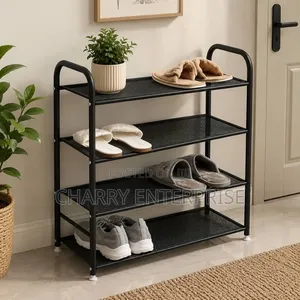 Shoe Rack 4 Layers Rahisi Kuunganisha