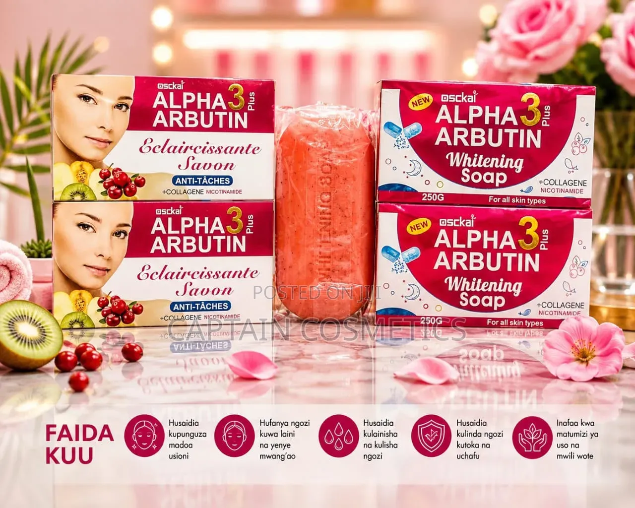 Osckal Alpha 3 Plus Arbutin – Sabuni Ya Glow Na Ngozi Inayong’aa!