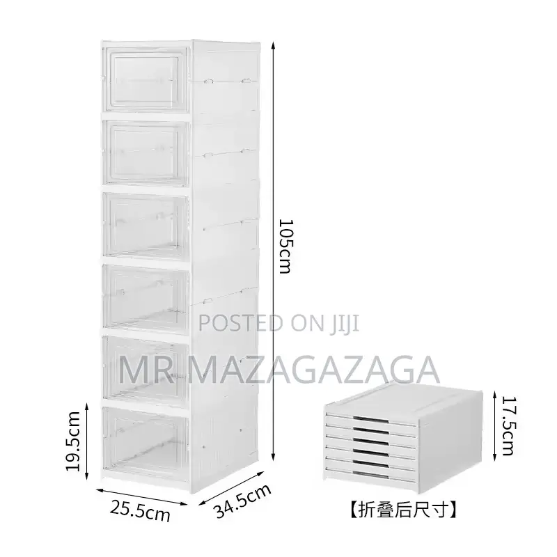 6Pcs Stackable Shoe Organizer