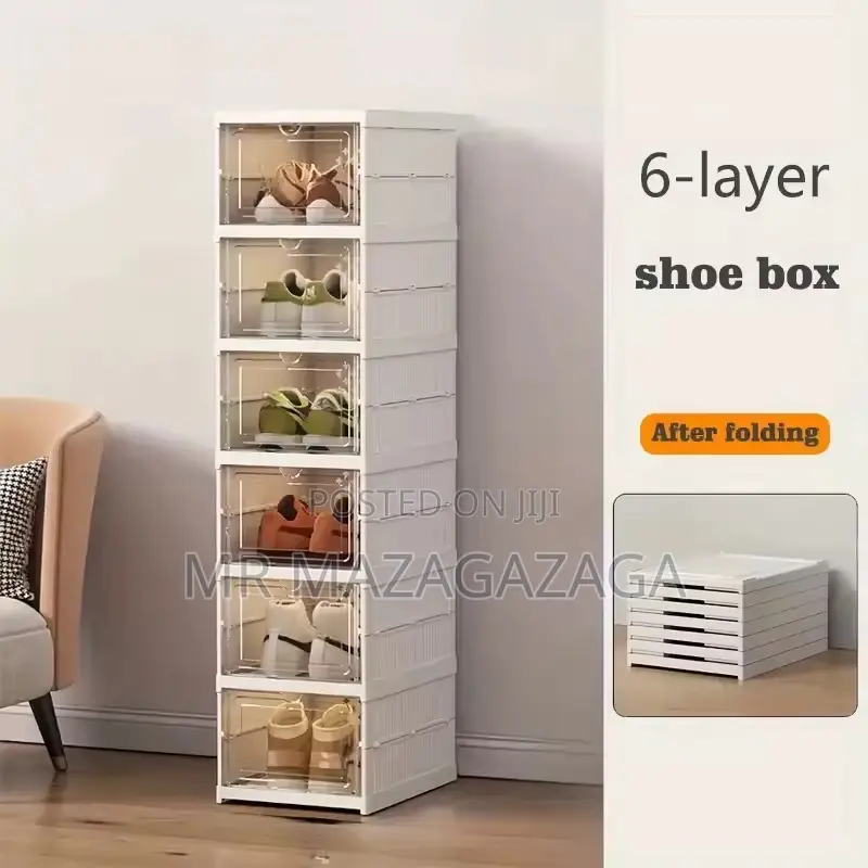6Pcs Stackable Shoe Organizer