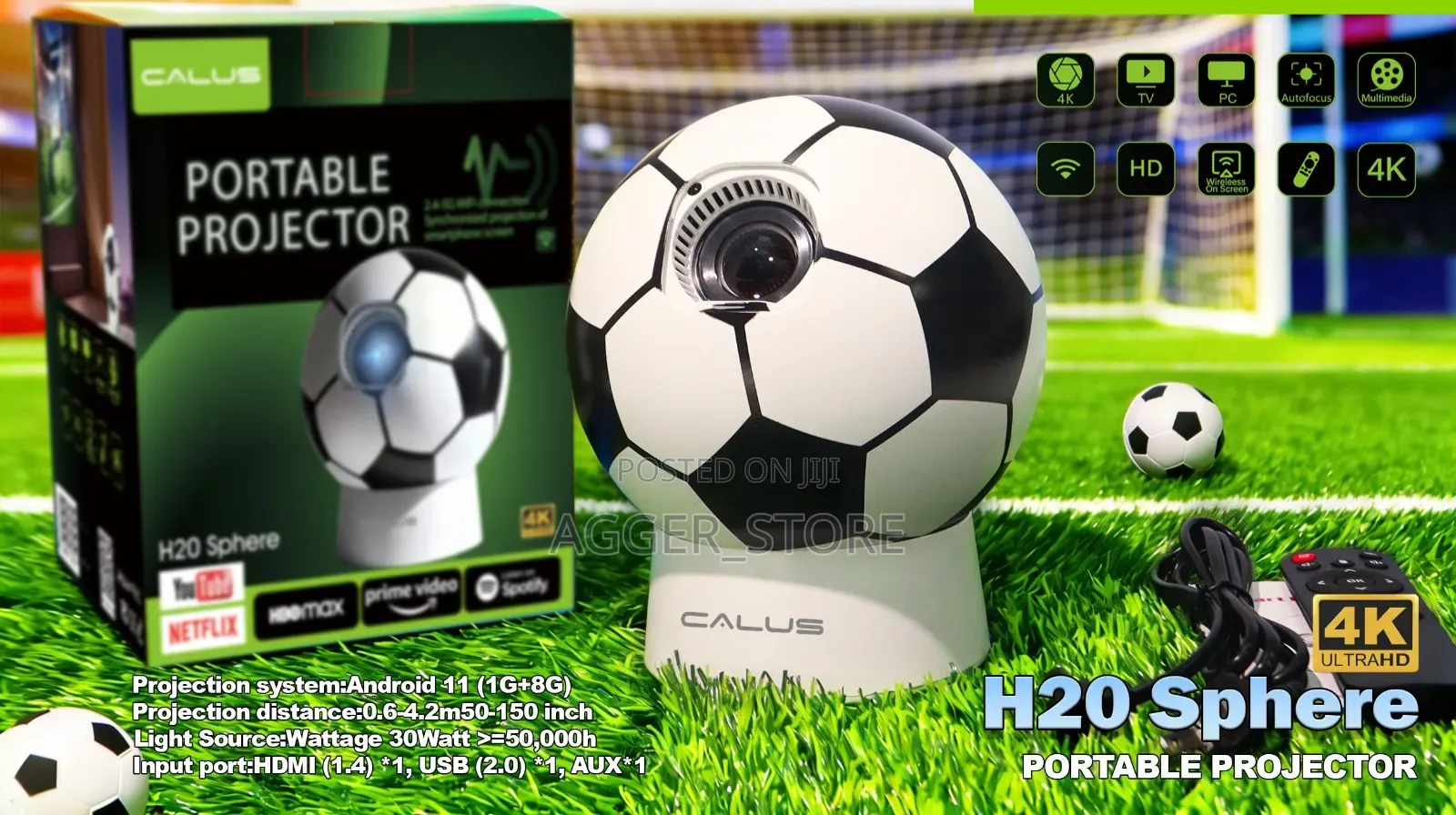 Calus H20 Sphere Portable Projector