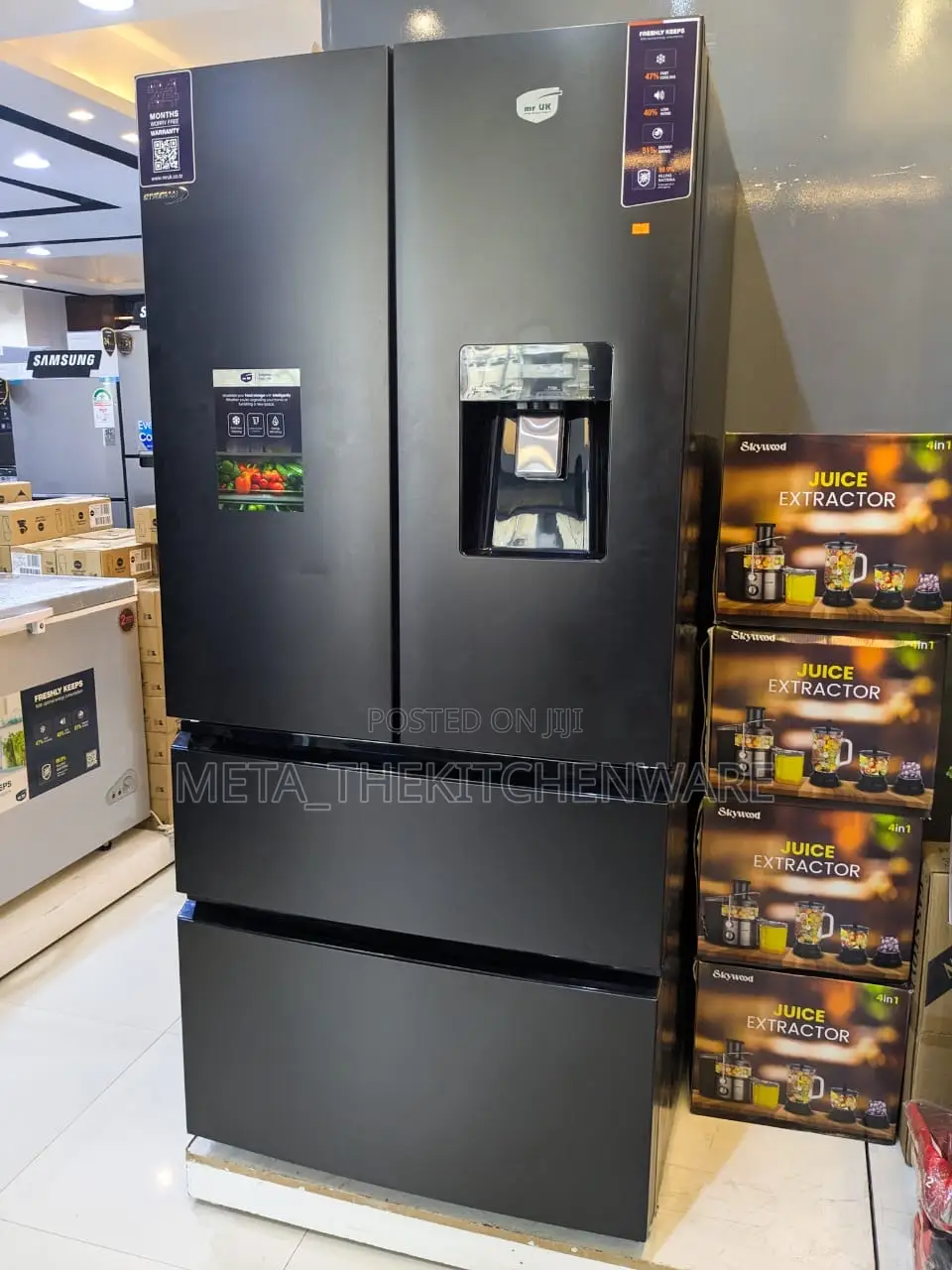 Mr Uk French Style Fridge 558l