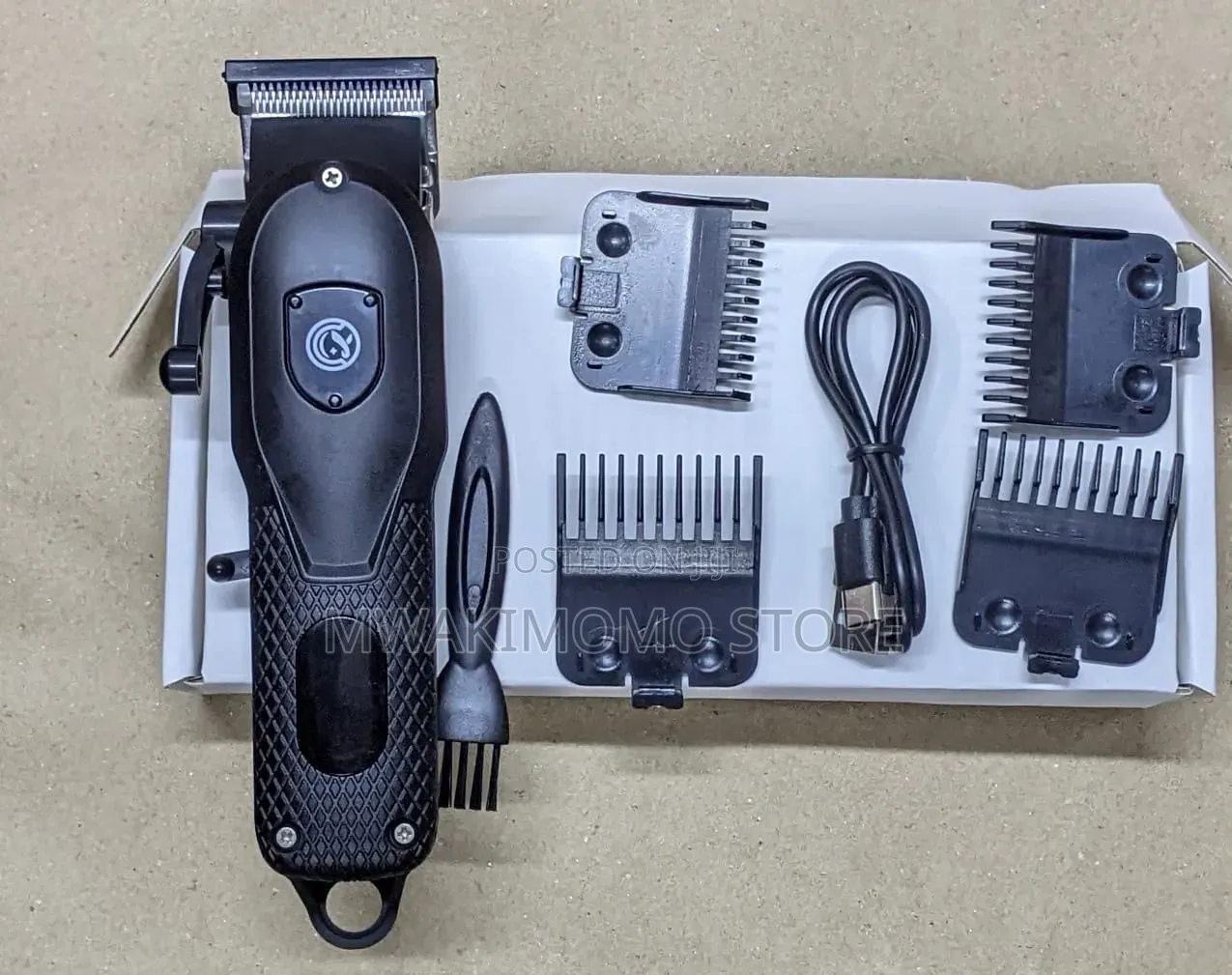 Black Cordless Electric Hair Clipper Kit