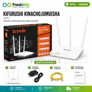 Tenda F3 WiFi Router 300Mbps | Original Tenda Router | Mpya