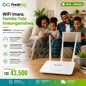 Tenda F3 WiFi Router 300Mbps | Original Tenda Router | Mpya