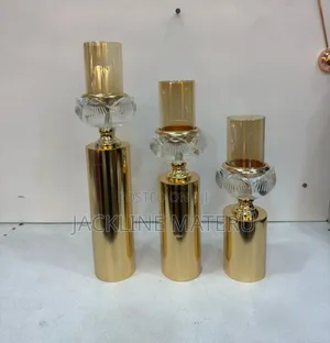 Candle Holder 3pcs Colour Gold