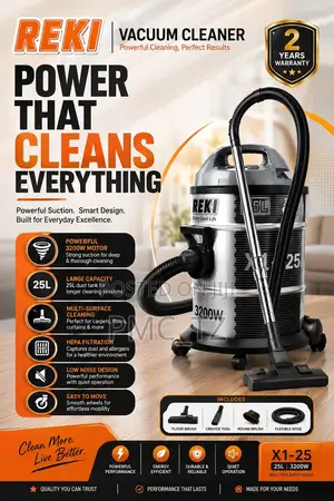 Reki Vacuum Cleaner 25l