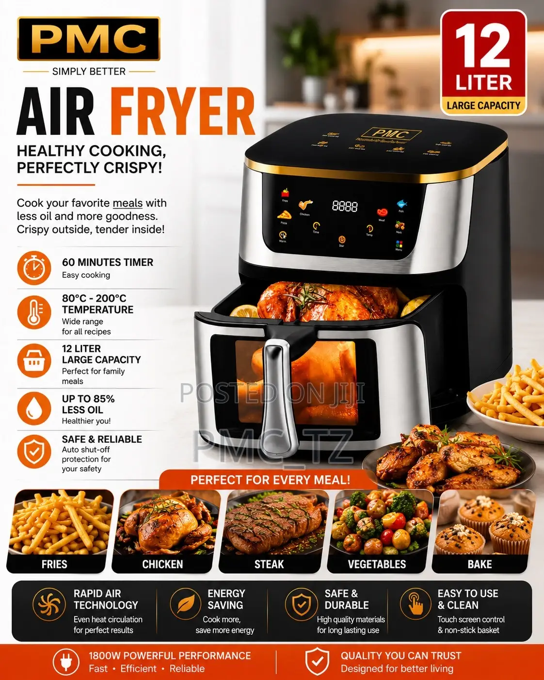 PMC Air Fryer 12l Digital
