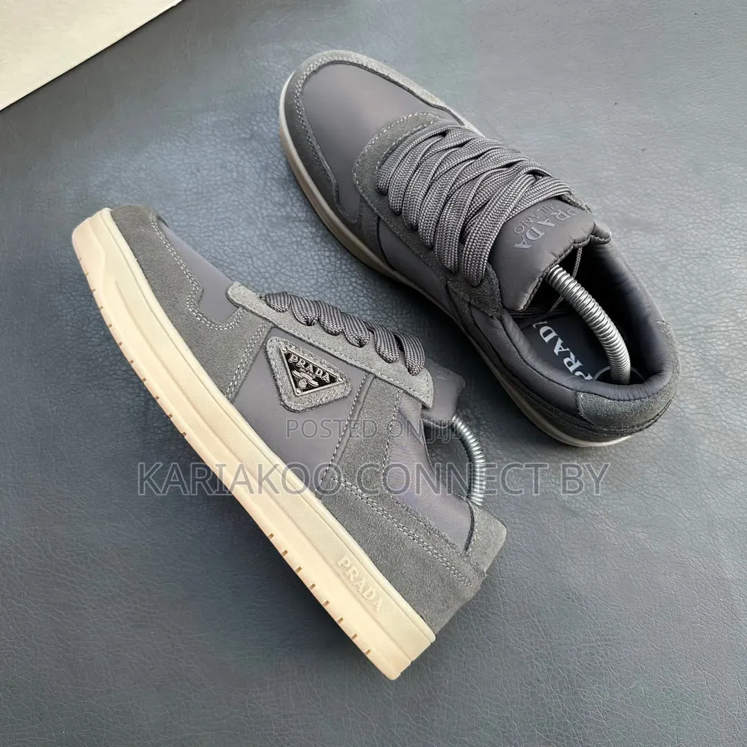 Men's Designer Suede Nylon Low-Top Sneakers Collection