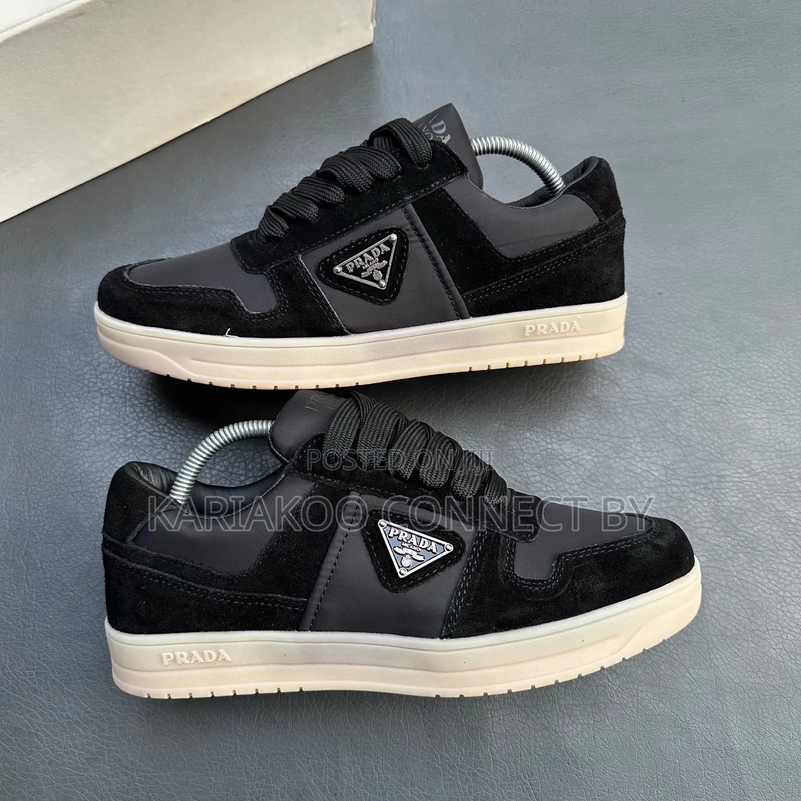 Men's Designer Suede Nylon Low-Top Sneakers Collection