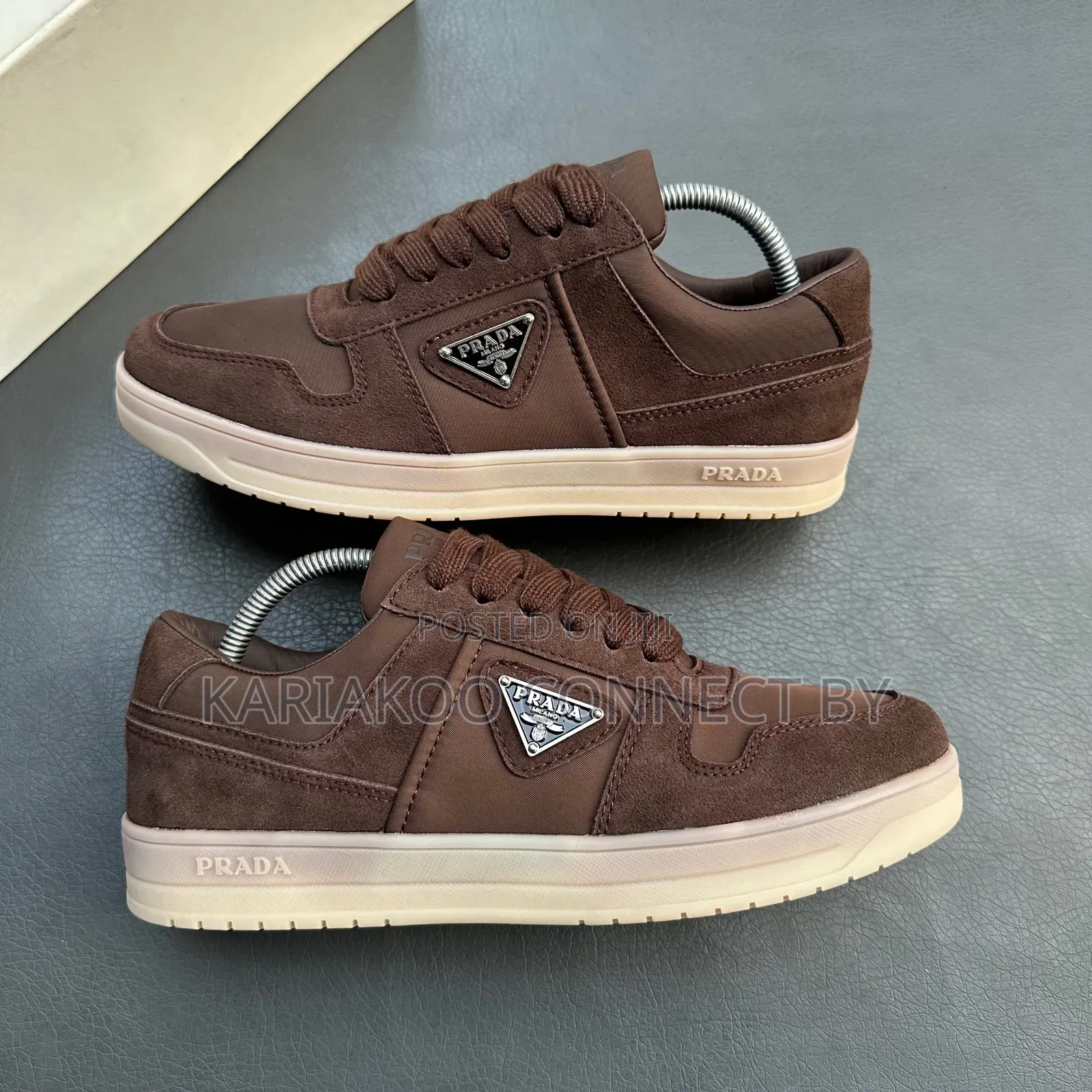 Men's Designer Suede Nylon Low-Top Sneakers Collection