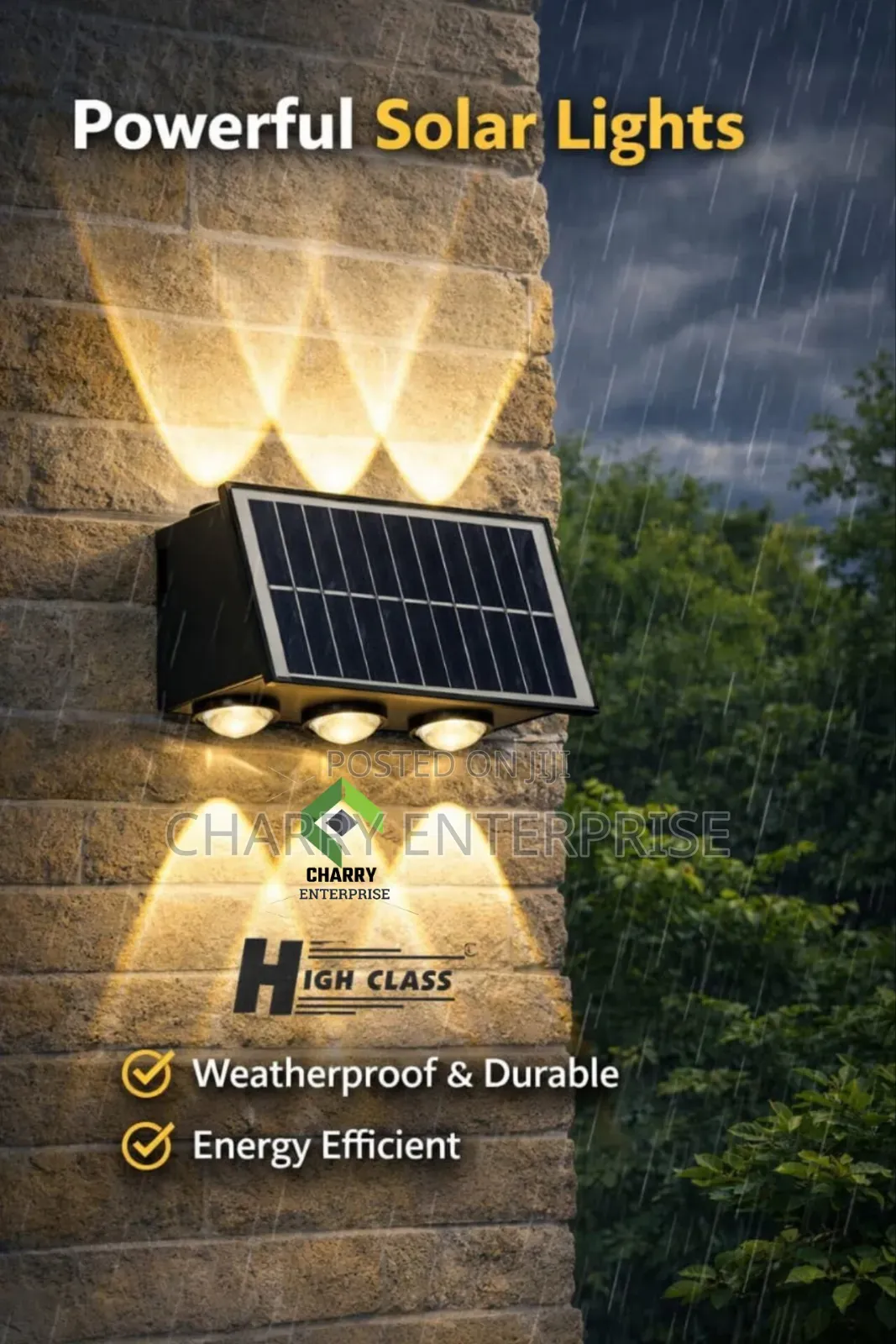 High Class Powerful WALL SOLAR LIGHTS Waterproof