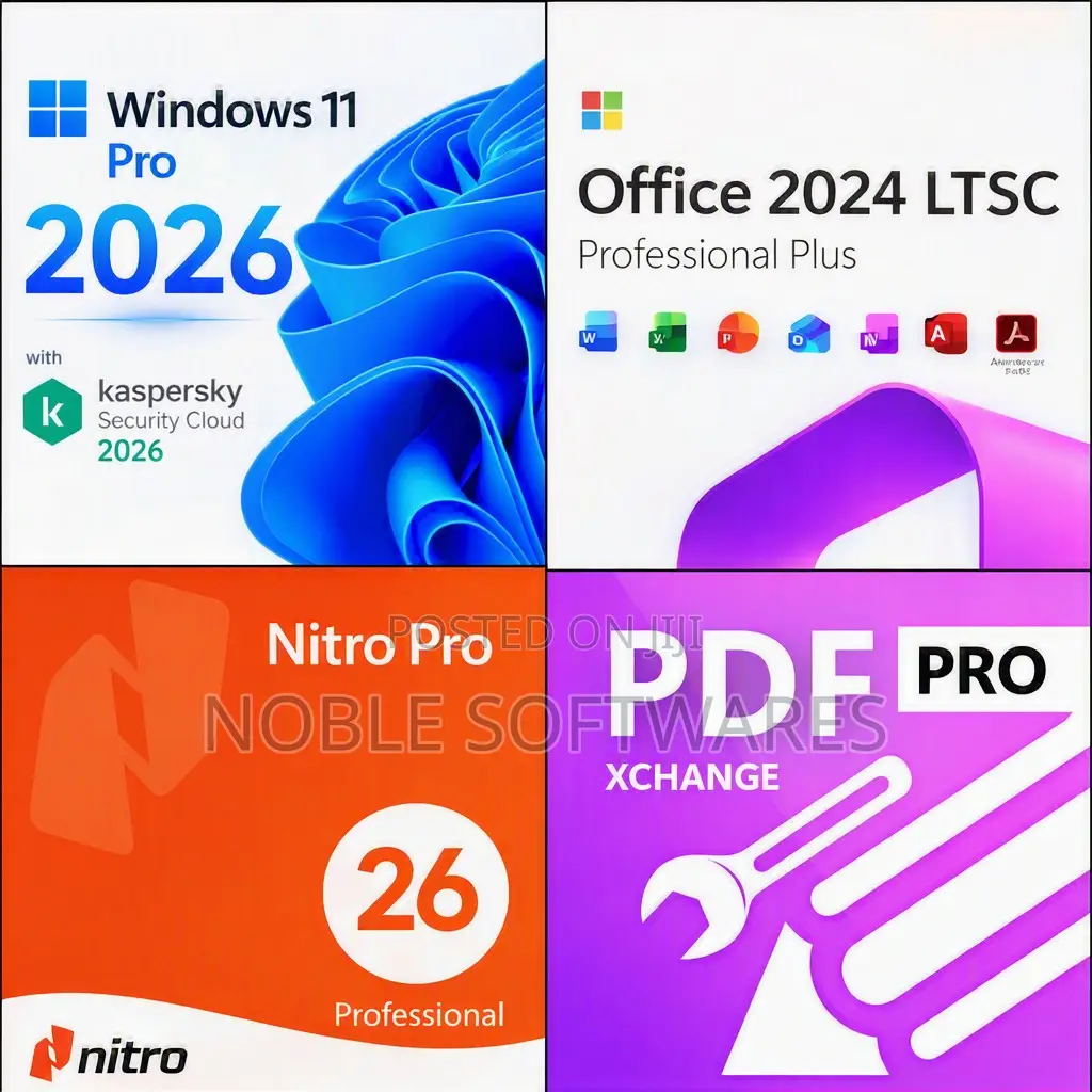 Windows 11 Pro + Microsoft Office 2024 + PDF Softwares