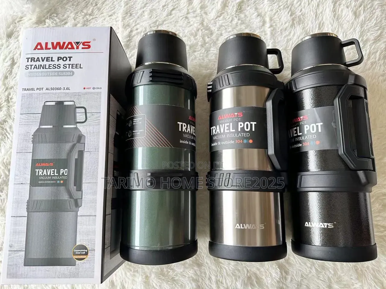 Always Travel Pot Stainless Steel 3•6liter