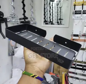 This Black Rectangular Soap Holder