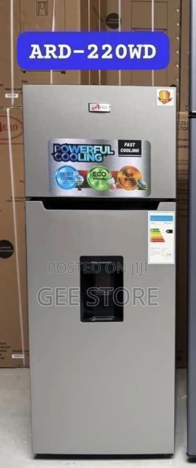 Aero Double Door Refrigerator With Water Dispenser 220litres