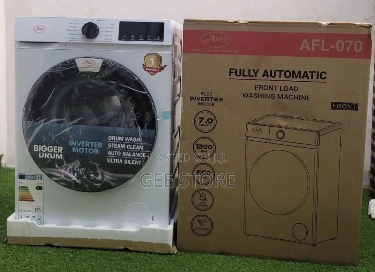 Aero Fully Automatic Front Load Washing Machine 7kg (Afl-070)