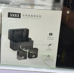 SX63 Wireless Lavalier Microphone Dual Mic – Noise Cancelling