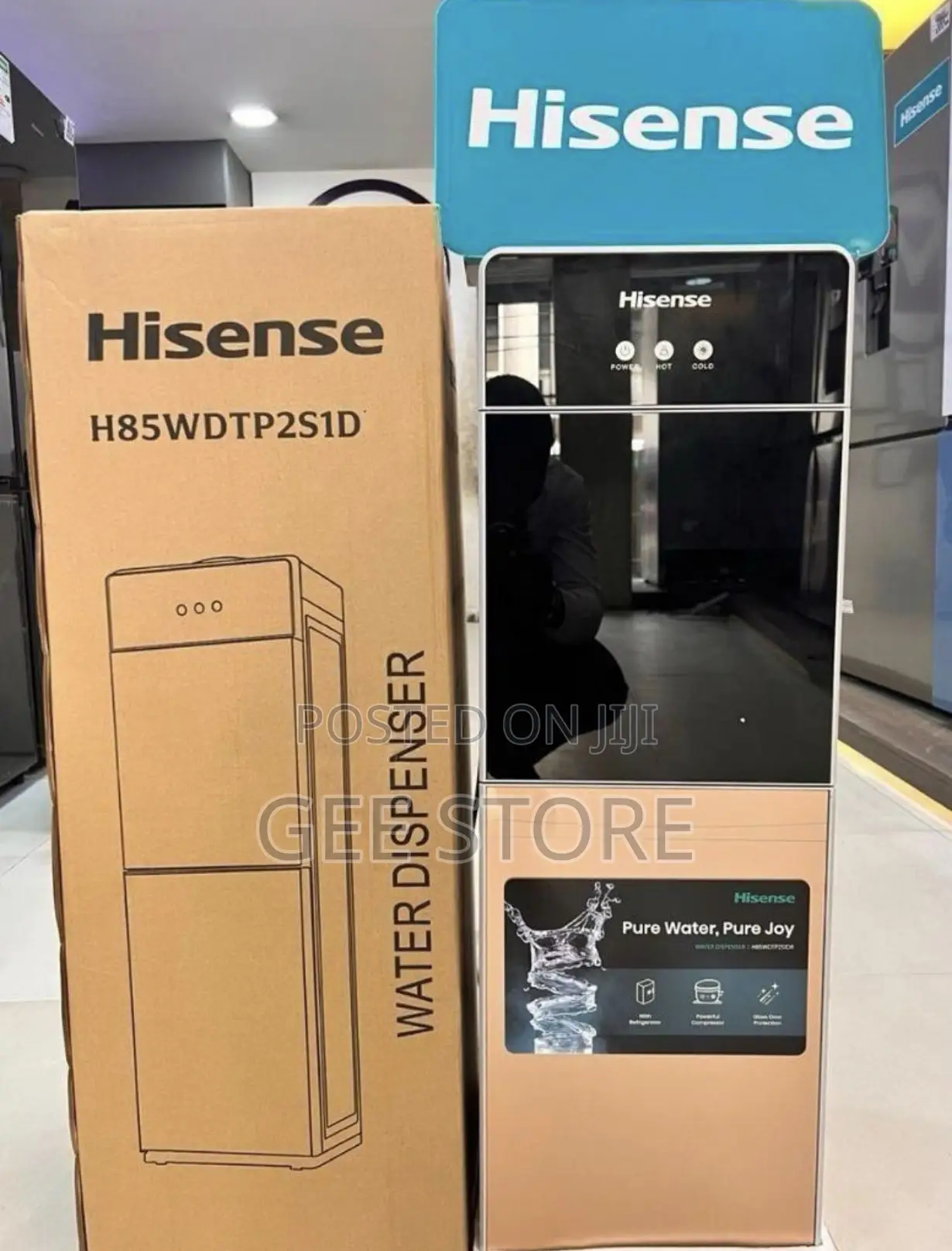 Hisense Water Dispenser H85WDTP2S1D Top Loading 3-Way With Cabinet