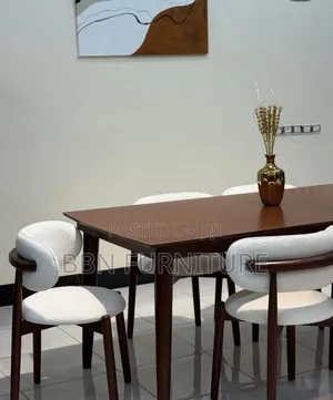 Dinning Table Set 6 Chair mninga Wood