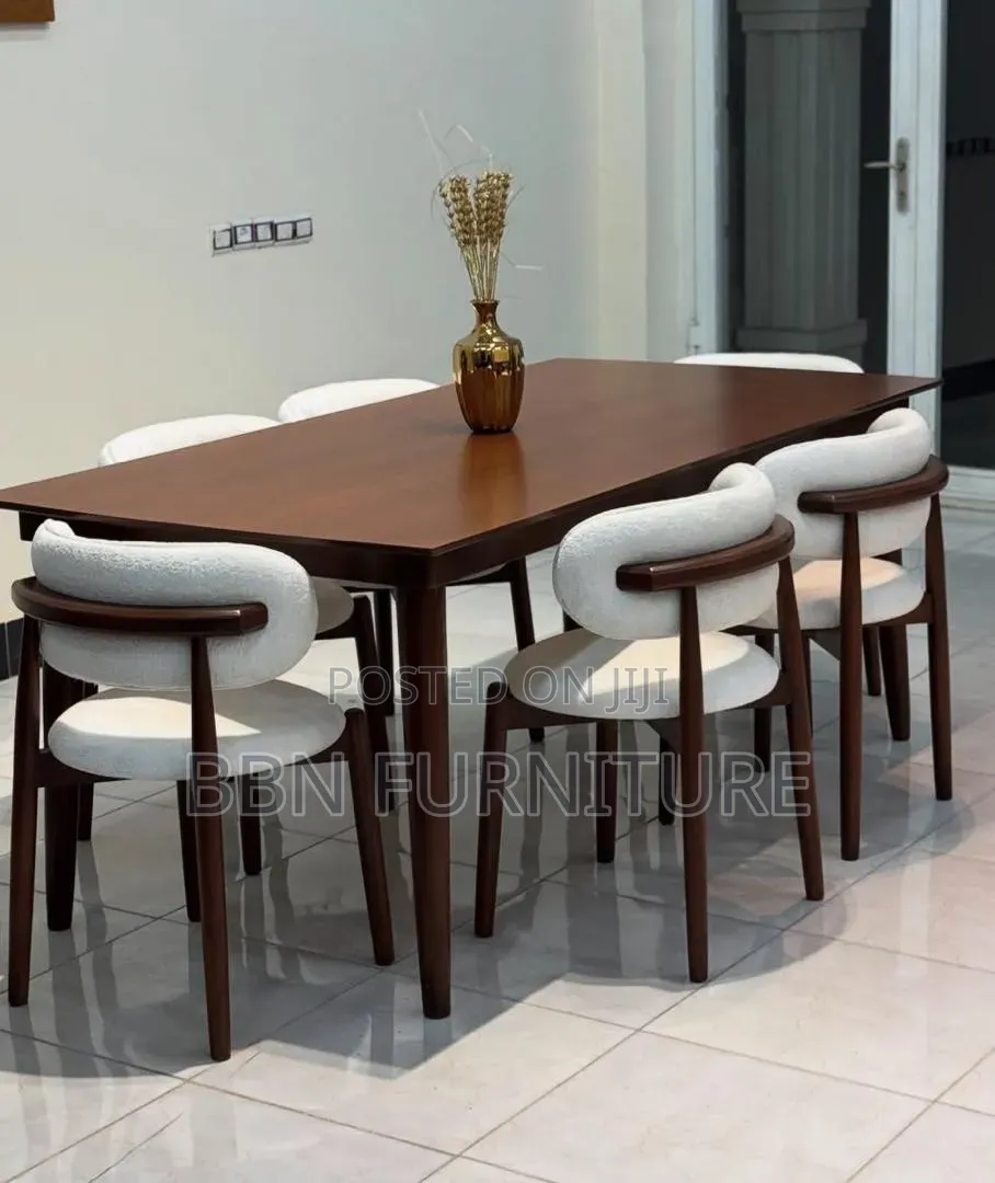 Dinning Table Set 6 Chair mninga Wood