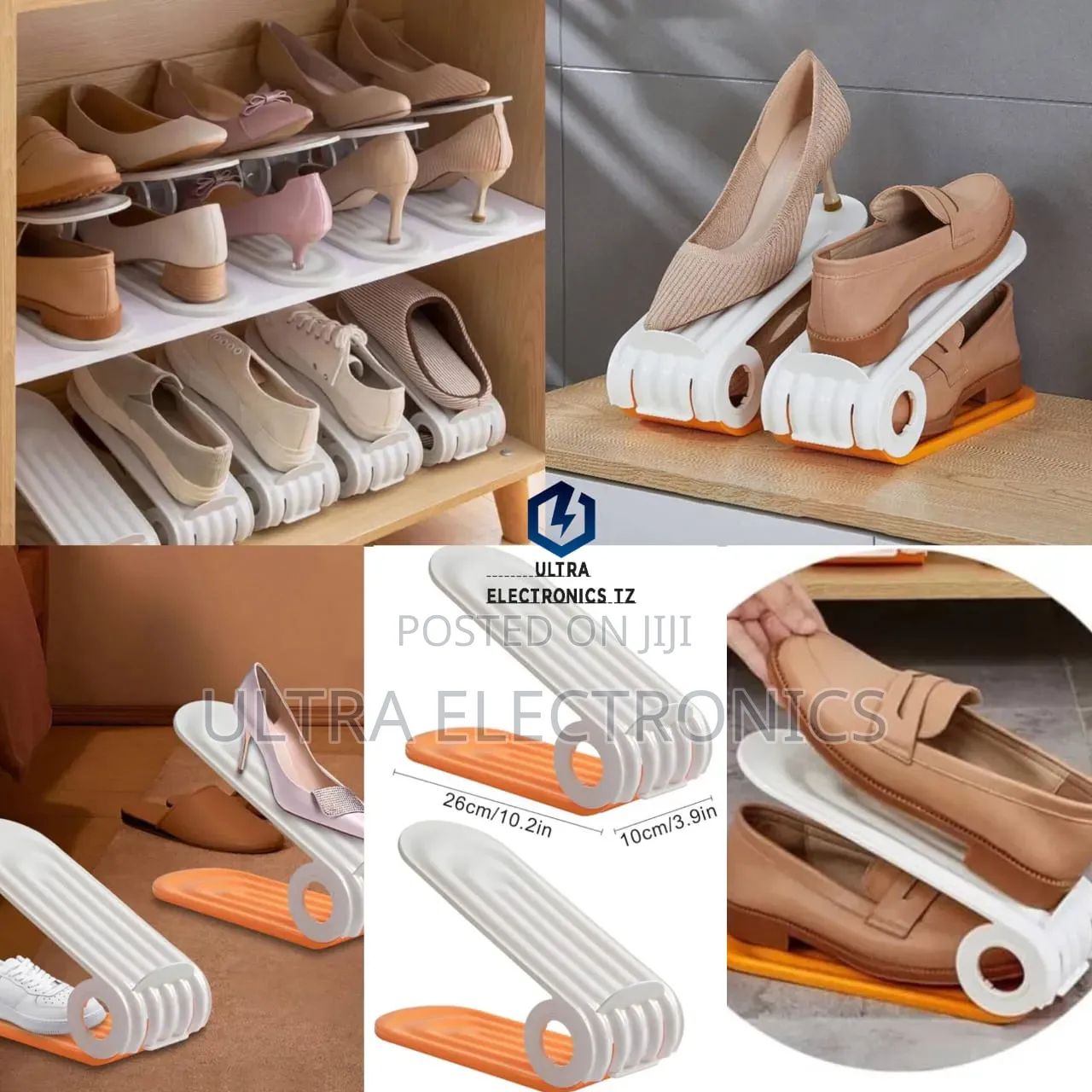 Shoe Slots Organizer 2 Pieces 
Zinakaa Mbili Kwenye Package