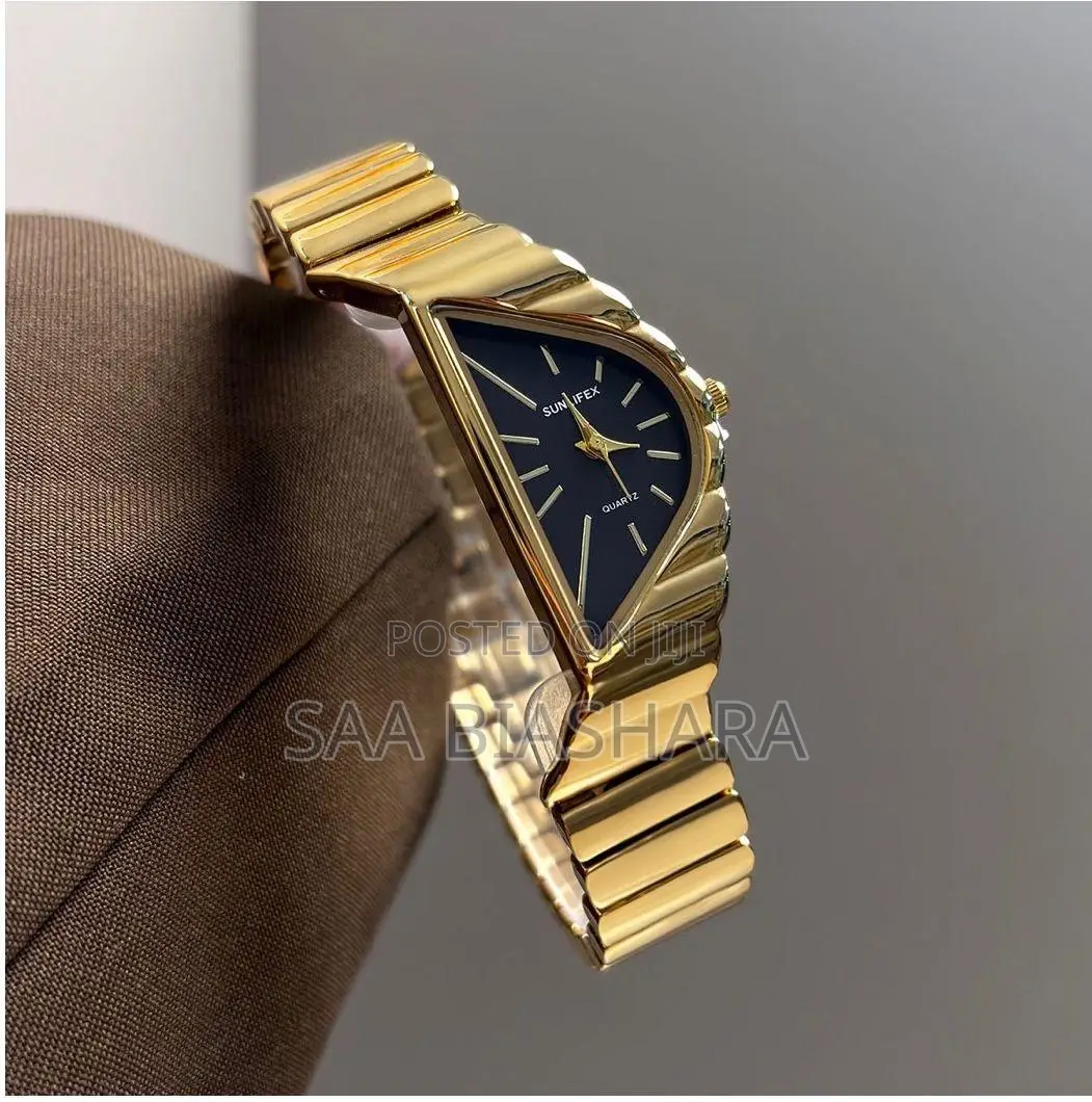 Sunflex Womens Watch Gold and Black