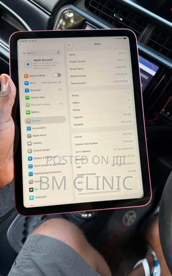 New Apple iPad Pro 11 (2025) 128 GB Pink
