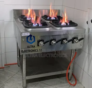 HIGH Pressure Heavy Duty COMMERCIAL Gas Cooker 4 Burners With Stand