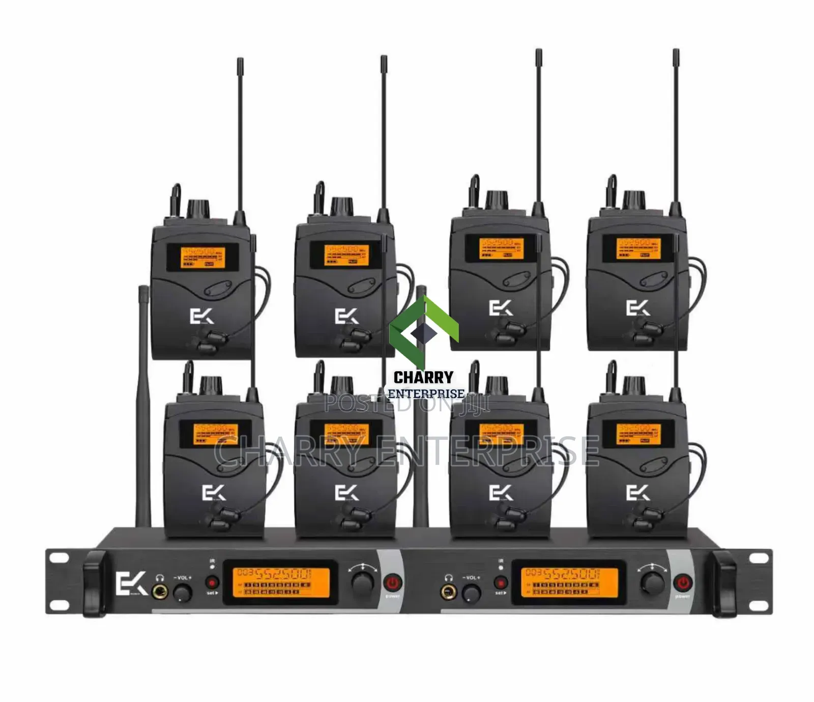 Professional Wireless InEar Monitoring System for Stage Use Set of 8