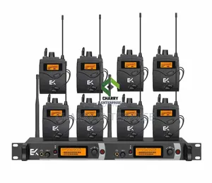 Professional Wireless InEar Monitoring System for Stage Use Set of 8